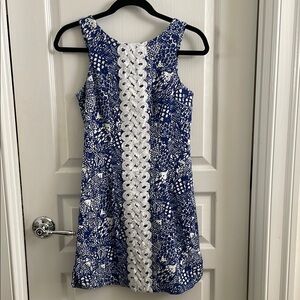Lilly Pulitzer for Target Blue and White Patterned Dress